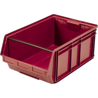 Contenants g&eacute;ants empilables, 18,375" la x 29" p x 11,875" h, Rouge Groupe Generik
