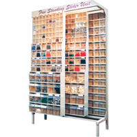 Free Standing Slider System, 48" W x 18" D x 77" H, 56 Bins Groupe Generik