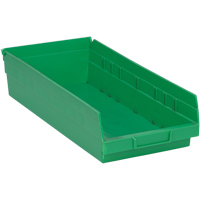 Bacs pour tablette, 8-1/8" la x 4" H x 17-7/8" p, Vert, Capacit&eacute; 40 lb Groupe Generik
