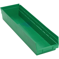Bacs pour tablette, 6-5/8" la x 4" H x 23-5/8" p, Vert, Capacit&eacute; 50 lb Groupe Generik