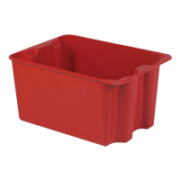 Contenants Stack-N-Nest de Plexton, 19,9" la x 27,5" p x 14" h, Rouge Groupe Generik