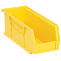 Ultra Stack & Hang Bin, 4-1/8" W x 4" H x 10-7/8" D, Yellow Groupe Generik