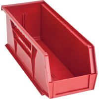 Ultra Stack & Hang Bin, 4-1/8" W x 4" H x 10-7/8" D, Red Groupe Generik