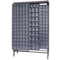 Syst&egrave;me de stockage &agrave; glissi&egrave;re &agrave; bacs basculants autonome, 48" la x 18" p x 77" h, 303 tiroirs Groupe Generik