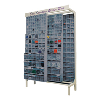 Syst&egrave;me de stockage &agrave; glissi&egrave;re &agrave; bacs basculants autonome, 48" la x 18" p x 77" h, 112 tiroirs Groupe Generik