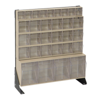 Tip-Out Bins Stand, 23-5/8" W x 8" D x 28" H, 31 Drawers Groupe Generik