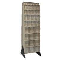 Tip-Out Bins Stand, 23-5/8" W x 16" D x 75" H, 72 Drawers Groupe Generik