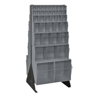 Tip-Out Bins Stand, 23-5/8" W x 16" D x 52" H, 76 Drawers Groupe Generik