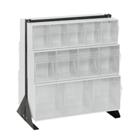 Tip-Out Bins Stand, 23-5/8" W x 16" D x 28" H, 24 Drawers Groupe Generik