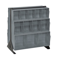 Tip-Out Bins Stand, 23-5/8" W x 16" D x 28" H, 24 Drawers Groupe Generik