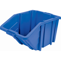 Jumbo Plastic Bin, 15-1/2" W x 13" H x 25" D, Blue, 200 lbs. Capacity Groupe Generik