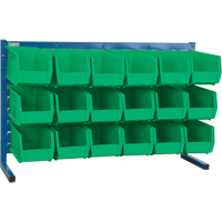 Rayonnage &agrave; persienne avec bacs, 18 bacs, 36" la x 8-1/4" p x 22" h Groupe Generik
