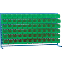 Rayonnage &agrave; persienne avec bacs, 72 bacs, 72" la x 15" p x 40" h Groupe Generik
