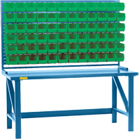 Rayonnage &agrave; persienne avec bacs, 36 bacs, 72" la x 15" p x 40" h Groupe Generik