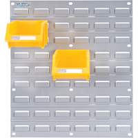 Metal Louvered Panel Bin Support Rack, 16 Bins, 18" W x 1/8" D x 19" H Groupe Generik