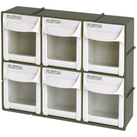 Bac basculant robuste, 11-3/4" la x 3-1/2" p x 9-3/4" h, 6 tiroirs Groupe Generik
