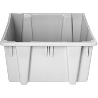Caisse-palette empilable et emboîtable, 13" x 15,5" x 19,5", Gris Groupe Generik