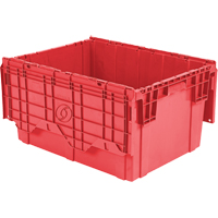Contenants de distribution Flipak en plastique poly&eacute;thyl&egrave;ne (PE), 27,9" x 20,9" x 15,2", Rouge Groupe Generik