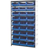 Shelving Unit with Stacking Bins, Steel, Magnum Bin, 650 lbs. Capacity, 42" W x 76" H Groupe Generik