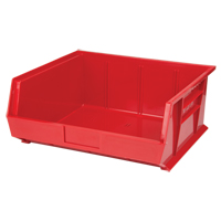 Stack & Hang Bin, 16-1/2" W x 7" H x 14-3/4" D, Red Groupe Generik