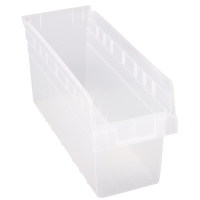 Bacs pour &eacute;tag&egrave;re Store-Max, 6-5/8" la x 8" H x 17-7/8" p, Transparent, Capacit&eacute; 56 lb Groupe Generik