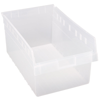 Bacs pour &eacute;tag&egrave;re Store-Max, 11-1/8" la x 8" H x 17-7/8" p, Transparent, Capacit&eacute; 56 lb Groupe Generik