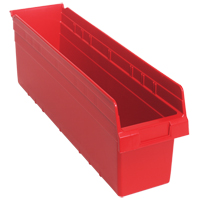 Bacs pour &eacute;tag&egrave;re Store-Max, 6-5/8" la x 8" H x 23-5/8" p, Rouge, Capacit&eacute; 68 lb Groupe Generik