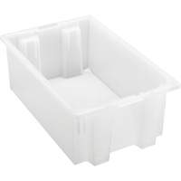 Contenant robuste Stack & Nest, 6" x 11" x 18", Transparent Groupe Generik
