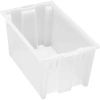 Contenant robuste Stack & Nest, 9" x 11" x 18", Transparent Groupe Generik