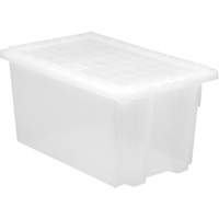 Contenant robuste Stack & Nest, 15" x 19,5" x 29,5", Transparent Groupe Generik