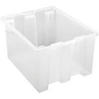 Contenant robuste Stack & Nest, 10" x 15,5" x 19,5", Transparent Groupe Generik