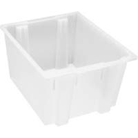Contenant robuste Stack & Nest, 13" x 19,5" x 23,5", Transparent Groupe Generik