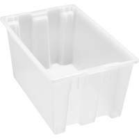 Contenant robuste Stack & Nest, 15" x 19,5" x 29,5", Transparent Groupe Generik