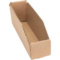 Deep Corrugated Parts Bins, 2-7/8" W x 11-1/4" D x 4-1/2" H, Beige Groupe Generik