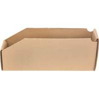 Deep Corrugated Parts Bins, 2-7/8" W x 11-1/4" D x 4-1/2" H, Beige Groupe Generik