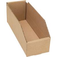 Boîtes profondes en carton ondul&eacute;, 3-3/4" la x 11-1/4" p x 4-1/2" h, Beige Groupe Generik