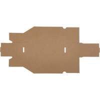 Boîtes profondes en carton ondul&eacute;, 3-3/4" la x 11-1/4" p x 4-1/2" h, Beige Groupe Generik