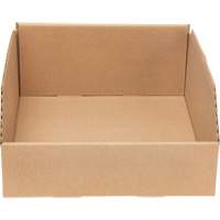 Boîtes profondes en carton ondul&eacute;, 11-3/4" la x 11-1/4" p x 4-1/2" h, Beige Groupe Generik