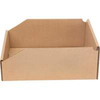 Boîtes profondes en carton ondul&eacute;, 11-3/4" la x 11-1/4" p x 4-1/2" h, Beige Groupe Generik