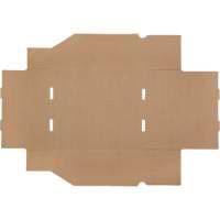 Boîtes profondes en carton ondul&eacute;, 11-3/4" la x 11-1/4" p x 4-1/2" h, Beige Groupe Generik