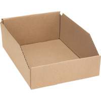 Boîtes profondes en carton ondul&eacute;, 8-3/4" la x 11-1/4" p x 4-1/2" h, Beige Groupe Generik