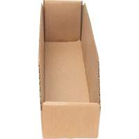 Boîtes profondes en carton ondul&eacute;, 3-3/4" la x 17-1/4" p x 4-1/2" h, Beige Groupe Generik