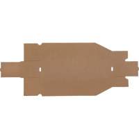 Boîtes profondes en carton ondul&eacute;, 3-3/4" la x 17-1/4" p x 4-1/2" h, Beige Groupe Generik