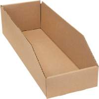 Boîtes profondes en carton ondul&eacute;, 5-3/4" la x 17-1/4" p x 4-1/2" h, Beige Groupe Generik
