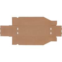 Boîtes profondes en carton ondul&eacute;, 5-3/4" la x 17-1/4" p x 4-1/2" h, Beige Groupe Generik