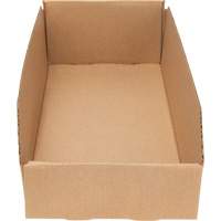 Boîtes profondes en carton ondul&eacute;, 7-3/4" la x 17-1/4" p x 4-1/2" h, Beige Groupe Generik
