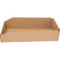 Boîtes profondes en carton ondul&eacute;, 7-3/4" la x 17-1/4" p x 4-1/2" h, Beige Groupe Generik
