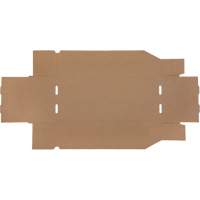 Boîtes profondes en carton ondul&eacute;, 7-3/4" la x 17-1/4" p x 4-1/2" h, Beige Groupe Generik