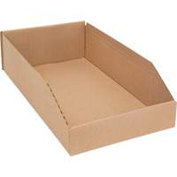 Boîtes profondes en carton ondul&eacute;, 9-3/4" la x 17-1/4" p x 4-1/2" h, Beige Groupe Generik