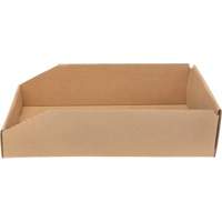 Boîtes profondes en carton ondul&eacute;, 9-3/4" la x 17-1/4" p x 4-1/2" h, Beige Groupe Generik